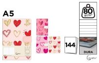 Opakowanie Notatnik A5/144K z zamknięciem na magnes serduszka