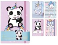 Opakowanie Notatnik A5/96K linia na gumkę MIX