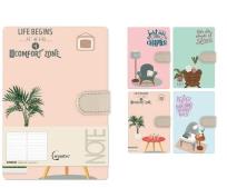 Opakowanie Notatnik A5 linia 144 strony na magnes MIX