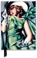 Opakowanie Notatnik A5 linia TW Młoda kobieta w rękawiczkach