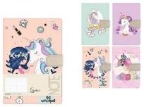 Opakowanie Notatnik A6/144 z zamknięciem na zatrzask MIX