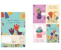 Opakowanie Notatnik A6 linia 144 strony na magnes MIX