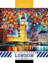 Opakowanie Notatnik ozdobny 128x165/64K kratka Londyn