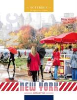 Opakowanie Notatnik ozdobny 128x165/64K kratka Nowy Jork park