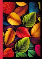 Opakowanie Notatnik ozdobny 143x200/64K kratka TW Liście