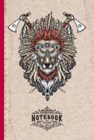 Opakowanie Notatnik ozdobny 143x210/64K kratka Wilk Indianin