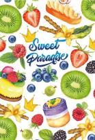 Opakowanie Notatnik ozdobny 143x210/80K kratka Owoce