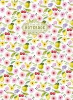 Opakowanie Notatnik ozdobny 64 strony kratka Kwiaty zielone