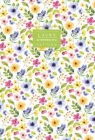 Opakowanie Notatnik ozdobny 64 strony linia Kwiaty zielony