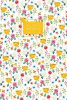 Opakowanie Notatnik ozdobny 64 strony linia Kwiaty żółty