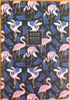 Opakowanie Notatnik ozdobny A5/64K kratka TW Flamingi