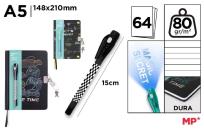 Opakowanie Notes A5/64K ze szpiegowskim długopisem Gamer