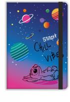 Opakowanie Notes A5 80k.linia z gumką Disney Black Stitch wzór 3