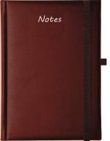 Opakowanie Notes A5 Albit z gumką kratka brązowy