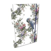 Opakowanie Notes A5 kratka z gumką Soft Touch Boho Papugi