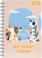 Opakowanie Notes A5 na spirali CAT&DOG z okienkiem 80 ark. Happy Color