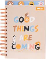 Opakowanie Notes A5 na spirali CAT&DOG z przekładkami 80 ark. Happy Color
