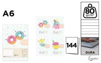 Opakowanie Notes A6/144K z zamknięciem na magnes MIX