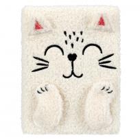 Opakowanie Notes B6 pluszowy white cat