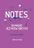 Okładka książki Notes do nauki języków obcych fioletowy