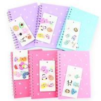 Opakowanie Notes na spirali z przypinkami MIX