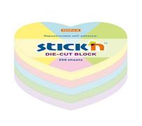 Opakowanie Notes samoprzylepny serce Maped Stick'n 64x67mm pastel mix 250k