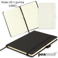 Opakowanie Notes z gumką czarny