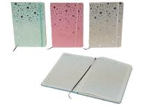 Opakowanie Notes z gumką Gwiazdki MIX