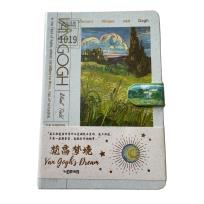 Opakowanie Notes z zapięciem B6/128K Van Gogh Pole pszenicy..