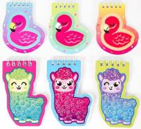 Opakowanie Notesik flamingi i lamy MIX