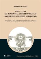 Okładka książki Nowe Ateny ks. Benedykta Chmielowskiego - kompendium wiedzy barokowej