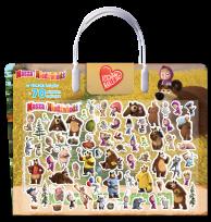 Okładka książki Nowe wyzwanie. Kocham naklejać. Masza i niedźwiedź