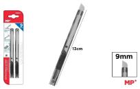 Opakowanie Nóż do papieru wysuwany czarny 9mm 2szt