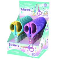 Opakowanie Nożyczki szkolne miękkie pastel 15,5cm (24szt)