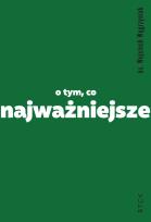Okładka książki O tym, co najważniejsze