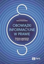 Okładka książki Obowiązki informacyjne w prawie.