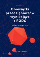 Okładka książki Obowiązki przedsiębiorców wynikające z RODO w.2