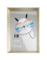 Opakowanie Obraz - lama w okularach 20x30cm