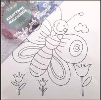 Opakowanie Obrazy do malowania Motylek  25cmx25cm