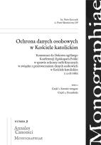 Okładka książki Ochrona danych osobowych w Kościele...T.1