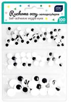 Opakowanie Oczy ruchome samoprzylepne 100szt