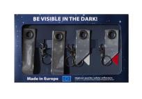 Opakowanie Odblaskowe breloczki Tech Line - Zestaw 4 sztuk