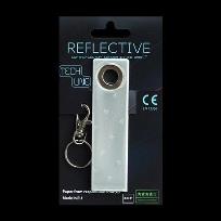 Opakowanie Odblaskowy breloczek Tech Line - Biały pasek