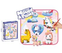 Opakowanie Odlewy gipsowe do malowania jednorożce