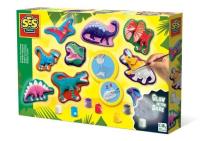 Opakowanie Odlewy gipsowe z farbami Dinozaury