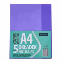 Opakowanie Okładka A5 Pastel Line nieregulowana (5szt) ASTRA