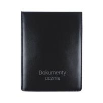 Opakowanie Okładka pionowa na dokumenty ucznia czarna