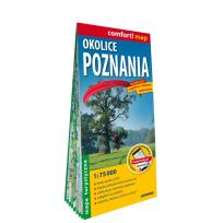 Okładka książki Okolice Poznania laminowana mapa turystyczna 1:75 000