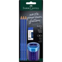 Opakowanie Ołówek 3szt + gumka + temperówka FABER CASTELL