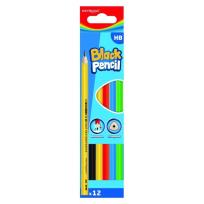 Opakowanie Ołówek drewniany HB kolorowa obudowa 12szt